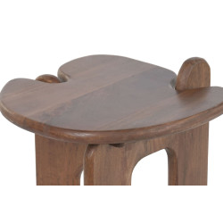 Tabouret / Table d'Appoint en Bois de Manguier Massif (40x40x50 cm)