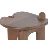 TABLE AUXIL ABSTRAIT 40X40X50 MANGUIER M