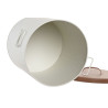 SEAU CROQUETTES BLANC 27,5X27,5X37 MÉTAL SEAU CROQUETTES BLANC 27,5X27,5X37 MÉTAL