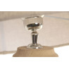 Lampe de Table en Manguier Sculpté et Abat-jour Cylindrique Lin (D40x65 cm) Lampe de Table en Manguier Sculpté et Abat-jour Cylindrique Lin (D40x65 cm)