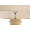 Lampe de Table en Manguier Sculpté et Abat-jour Cylindrique Lin (D40x65 cm) Lampe de Table en Manguier Sculpté et Abat-jour Cylindrique Lin (D40x65 cm)