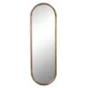 Miroir Mural Ovale en Bois de Manguier | Cadre Naturel 36x115 cm Miroir Mural Ovale en Bois de Manguier | Cadre Naturel 36x115 cm