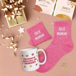 COFFRET MUG/CHAUSSETTES JOLIE MAMAN PAIL