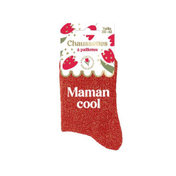 CHAUSSETTES PAILLETTES MAMAN COOL