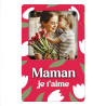 MAGNET BOIS PHOTO MAMAN JE T AIME
