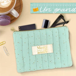 POCHETTE GAZE DE COTON MERCI POUR CETTE