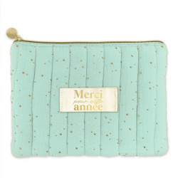POCHETTE GAZE DE COTON MERCI POUR CETTE