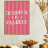 TOILE TUFTEE BONHEUR EN FAMILLE