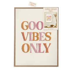 TOILE TUFTEE GOOD VIBES ONLY