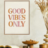 TOILE TUFTEE GOOD VIBES ONLY TOILE TUFTEE GOOD VIBES ONLY