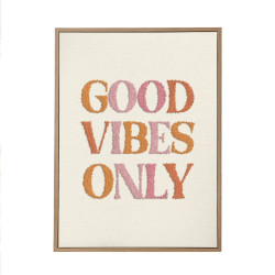 TOILE TUFTEE GOOD VIBES ONLY
