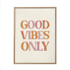 TOILE TUFTEE GOOD VIBES ONLY TOILE TUFTEE GOOD VIBES ONLY