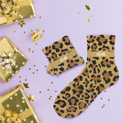 CHAUSSETTES PAILLETTES FELINE