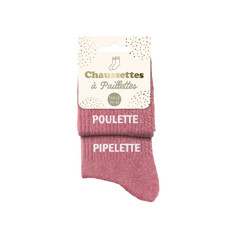CHAUSSETTES PAILLETTES DUO POULETTE PIPE CHAUSSETTES PAILLETTES DUO POULETTE PIPE