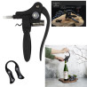 Tire-Bouchon à Levier Professionnel | Ouvre-Bouteille Rapide avec Coupe-Capsule | COMPTOIR DU CAVISTE Tire-Bouchon à Levier Professionnel | Ouvre-Bouteille Rapide avec Coupe-Capsule | COMPTOIR DU CAVISTE