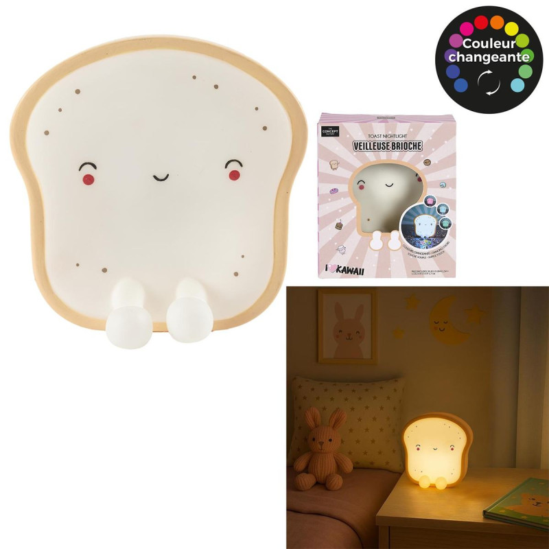 Veilleuse Brioche KAWAII | Lampe de Nuit Couleur Changeante pour Enfant Veilleuse Brioche KAWAII | Lampe de Nuit Couleur Changeante pour Enfant