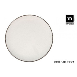 Plat de Service Rond ANLLO en Grès | Diamètre 32,5 cm