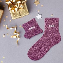 CHAUSSETTES "AIGRIE" PAILLETTES