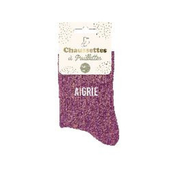 CHAUSSETTES "AIGRIE" PAILLETTES