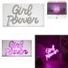 LAMPE LED EFFET NEON "GIRL POWER" CO AC