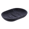 PORTE SAVON MARBRE NOIR POLYRESINE