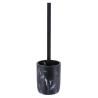BROSSE WC MARBRE NOIR POLYRESINE
