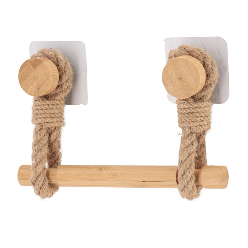 DEROUL PAPIER WC NATUREL BAMBOU + CORDE