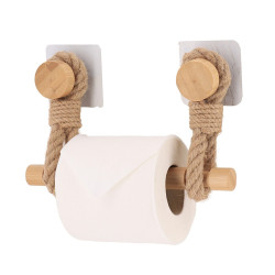 DEROUL PAPIER WC NATUREL BAMBOU + CORDE