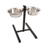 SUPPORT DOUBLE GAMELLES HAUTEUR REGL 43