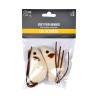 SET DE 2 SOURIS 14CM ECRU