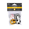 SET DE 4 BALLES SONORE D4CM JAUNE BLANC