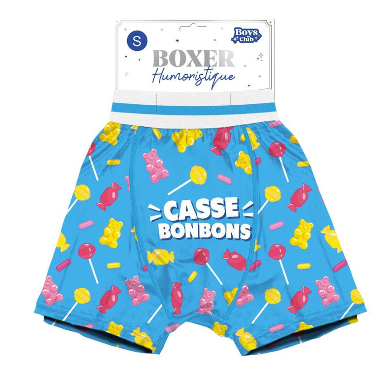 BOXER HUMO "CASSE BONBONS" TAILLE S
