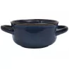 Bol à Soupe en Grès Bleu | D. 14.9 cm (Avec Anses)