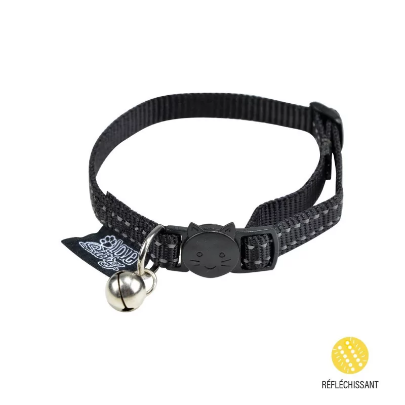 COLLIER ANTI-ETRANGL REFL NOIR 2028CM