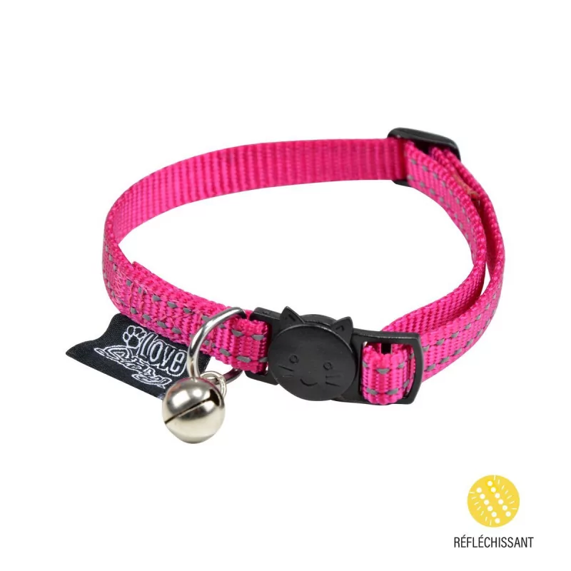 COLLIER ANTI-ETRANGL REFL ROSE 2028CM