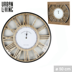 Grande Horloge Murale "Big Ben" - Métal & MDF - D 50 cm