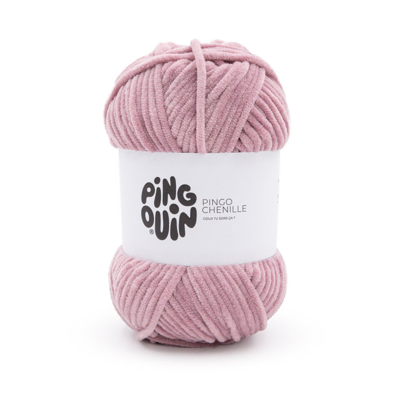 LAINE PINGO CHENILLE BOIS DE ROSE