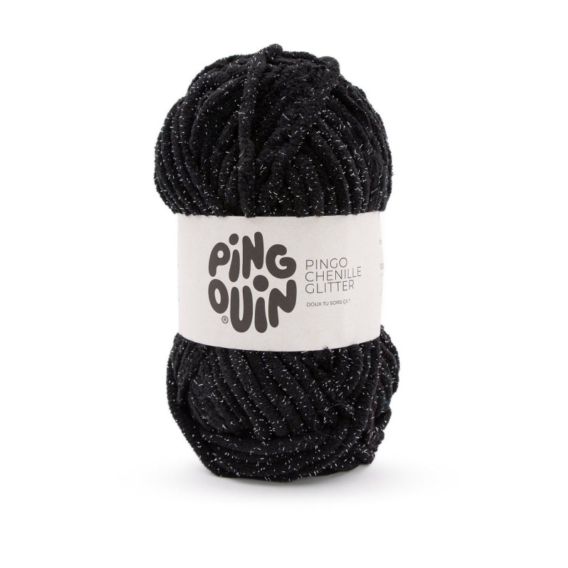 LAINE PINGO CHENILLE GLITTER NOIR