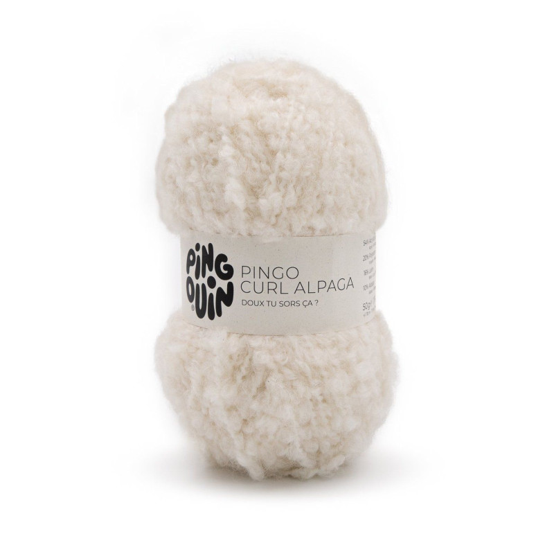 LAINE PINGO CURL ALPAGA ECRU