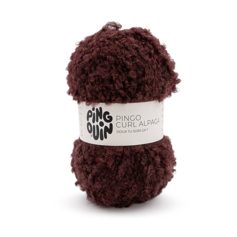 LAINE PINGO CURL ALPAGA BURGUNDY