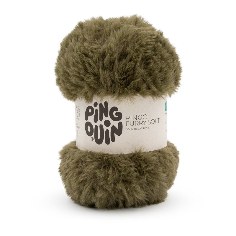 LAINE PINGO FURRY SOFT KAKI CLAIR