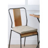 GALETTE DE CHAISE VELCRO LIN/ECRU 38X38 GALETTE DE CHAISE VELCRO LIN/ECRU 38X38