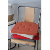 GALETTE DE CHAISE VELCRO LIN/ECRU 38X38 GALETTE DE CHAISE VELCRO LIN/ECRU 38X38