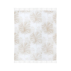 PLAID CAMBODGE NATUREL 125X150CM