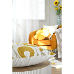 COUSSIN CAMILLE MOUTARDE 45X45CM