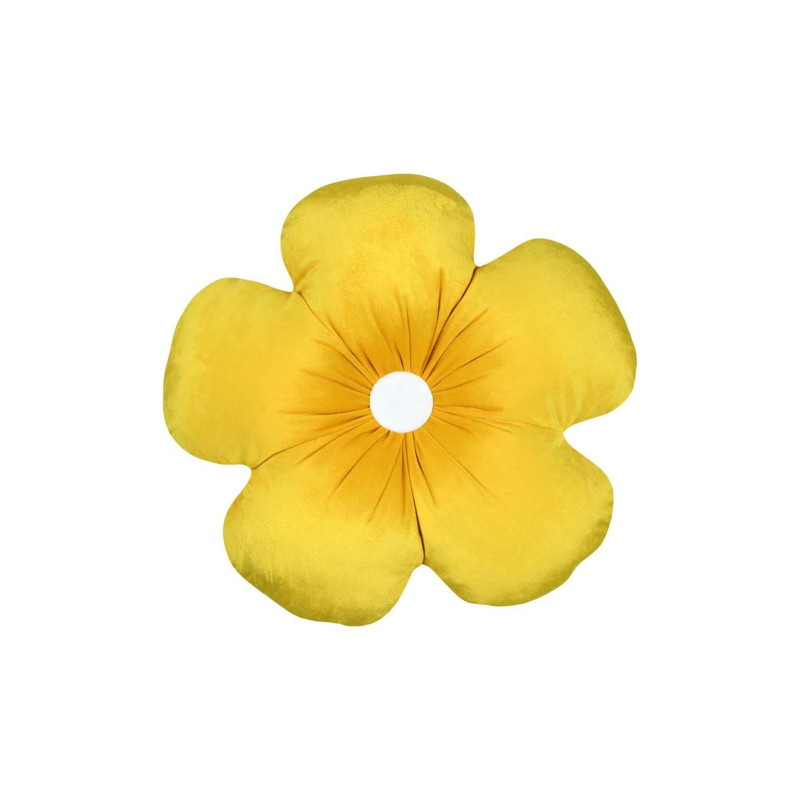 COUSSIN FLEURS CAMILLE JAUNE 40X40CM