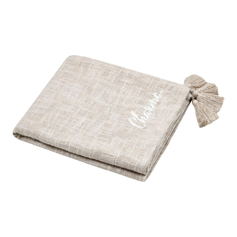 PLAID CARPEDIEM NATUREL 125X150CM