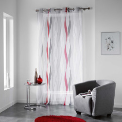 VOILE ONDULYS ROUGE 140 x 240 CM