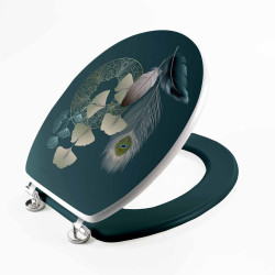 ABATTANT WC GINKOBLUE CHARN METAL