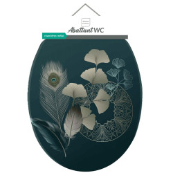 Abattant WC "Ginkoblue" - Charnières Métal